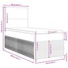 vidaXL &Kappa;&rho;&epsilon;&beta;ά&tau;&iota; Boxspring &mu;&epsilon; &Sigma;&tau;&rho;ώ&mu;&alpha; &Sigma;&kappa;&omicron;ύ&rho;&omicron; &Pi;&rho;ά&sigma;&iota;&nu;&omicron; 90x200 &epsilon;&kappa;. &Beta;&epsilon;&lambda;&omicron;ύ&delta;&iota;&nu;&omicron;