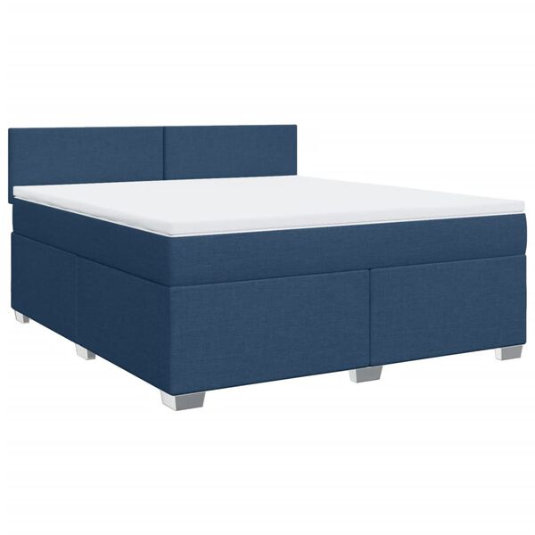 vidaXL &Kappa;&rho;&epsilon;&beta;ά&tau;&iota; Boxspring &mu;&epsilon; &Sigma;&tau;&rho;ώ&mu;&alpha; &Mu;&pi;&lambda;&epsilon; 180x200 &epsilon;&kappa;. &Upsilon;&phi;&alpha;&sigma;&mu;ά&tau;&iota;&nu;&omicron;