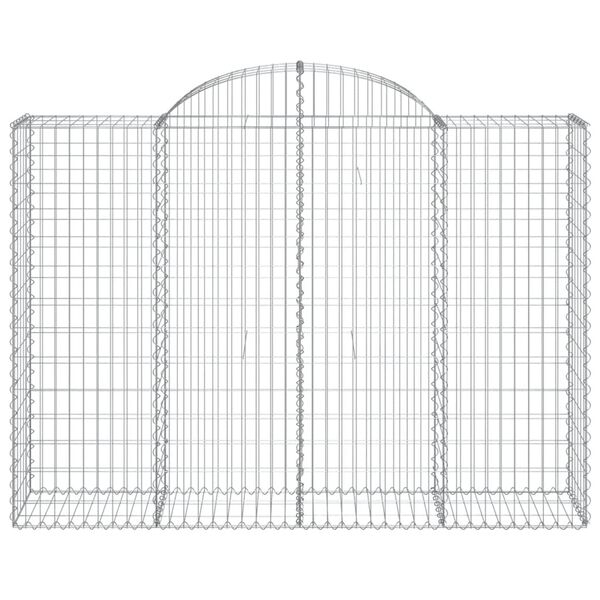 vidaXL Συρματοκιβώτια Τοξωτά 11 τεμ. 200x50x140/160 εκ. Γαλβαν. Ατσάλι
