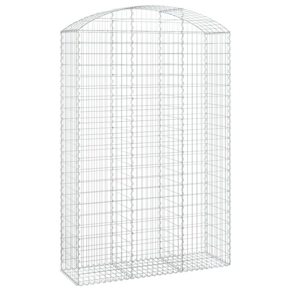 vidaXL Συρματοκιβώτιο Τοξωτό 150x50x220/240εκ. από Γαλβανισμένο Χάλυβα