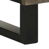vidaXL Ντουλάπι Μπάνιου Μαύρο 38 x 33 x 160 εκ. από Μασίφ Ξύλο Μάνγκο