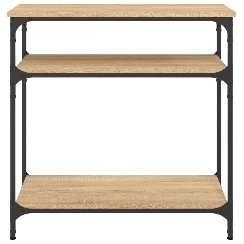 vidaXL Τραπέζι Κονσόλα Sonoma Δρυς 75x29x75 εκ. Επεξεργασμένο Ξύλο