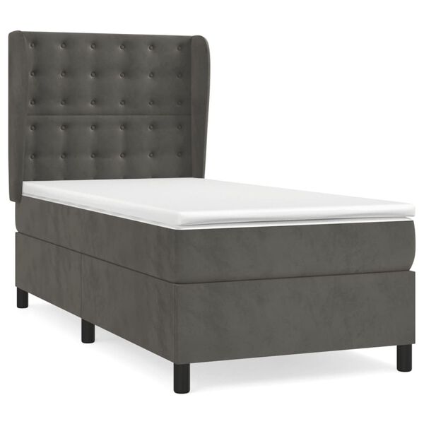 vidaXL &Kappa;&rho;&epsilon;&beta;ά&tau;&iota; Boxspring &mu;&epsilon; &Sigma;&tau;&rho;ώ&mu;&alpha; &Sigma;&kappa;&omicron;ύ&rho;&omicron; &Gamma;&kappa;&rho;&iota; 90x200 &epsilon;&kappa;. &Beta;&epsilon;&lambda;&omicron;ύ&delta;&iota;&nu;&omicron;