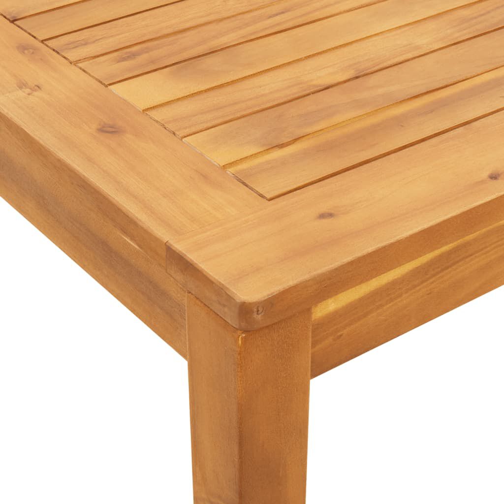 vidaXL Τραπεζαρία Κήπου 110x110x75 εκ. από Μασίφ Ξύλο Ακακίας