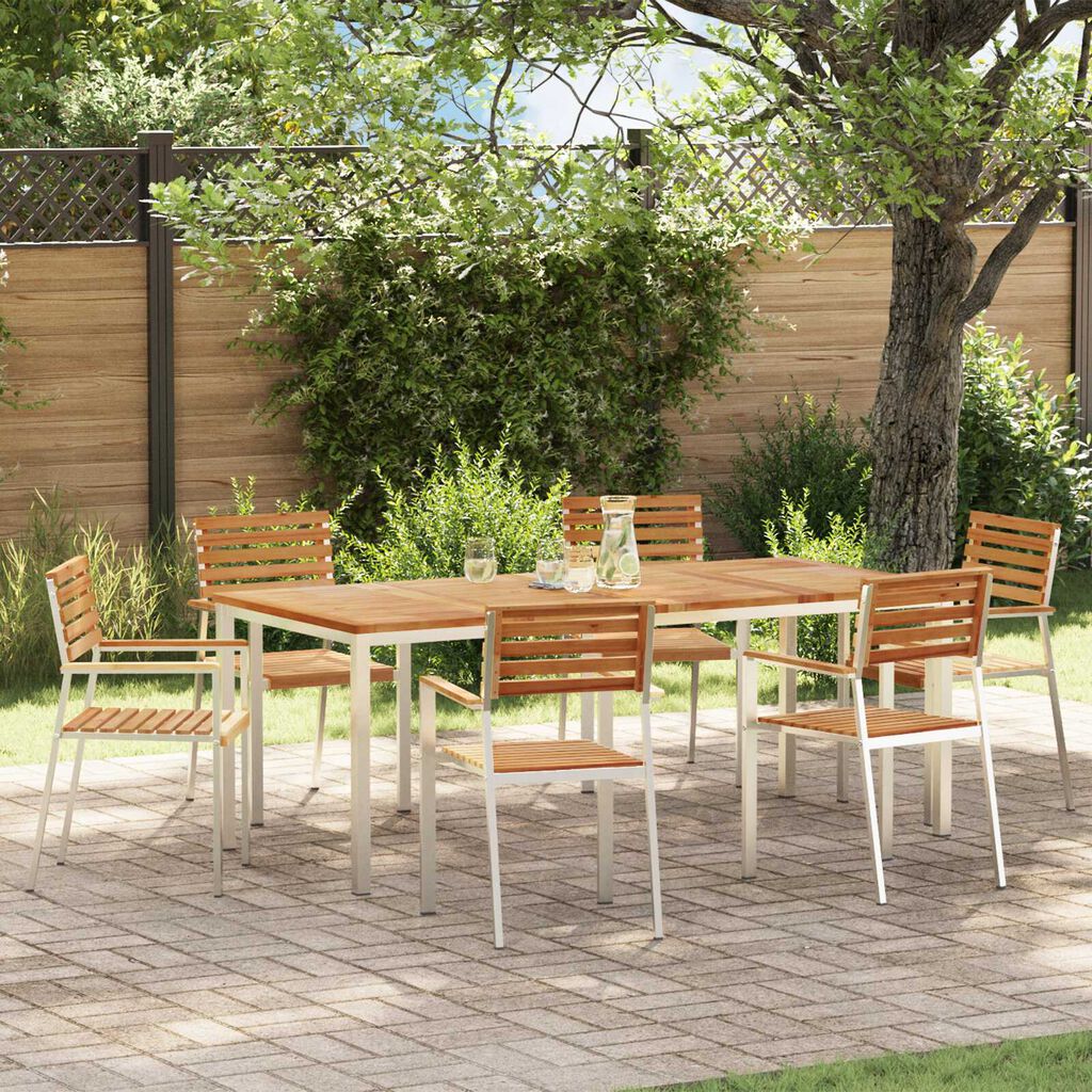 vidaXL Σετ Τραπεζαρίας Κήπου 7 pcs