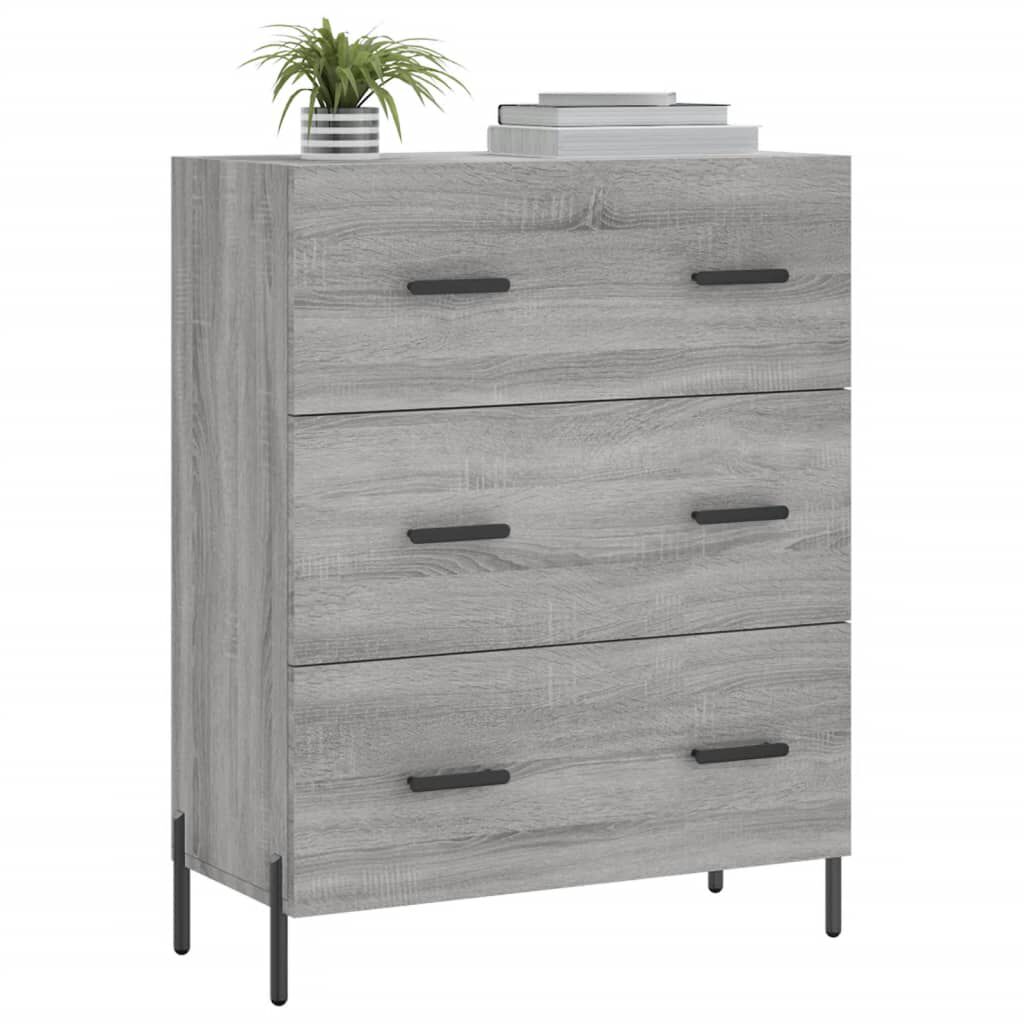 vidaXL Ντουλάπι Γκρι Sonoma 69,5 x 34 x 90 εκ. από Επεξεργασμένο Ξύλο