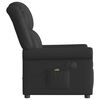 vidaXL Ηλεκτρική καρέκλα ανάκλισης μασάζ Shiny Black Faux Leather