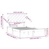 vidaXL Πλαίσιο Κρεβατιού 120 x 200 εκ. από Μασίφ Ξύλο