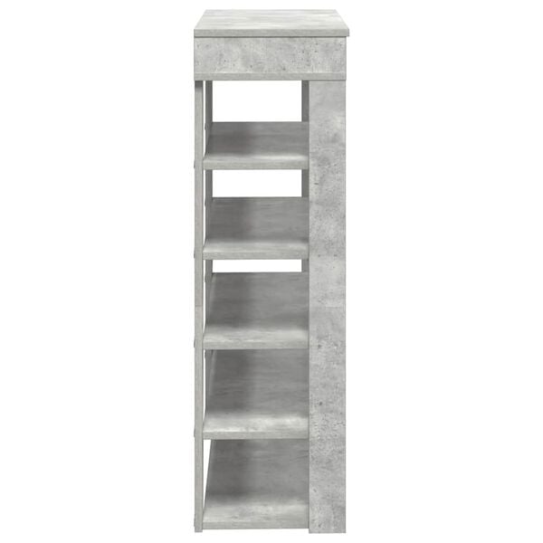 vidaXL Ράφι παπουτσιών σκυρόδεμα δρυς 80x30x98 cm Κατασκευασμένο ξύλο