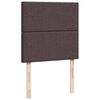 vidaXL Κρεβάτι Boxspring με Στρώμα Σκούρο Καφέ 80x200 εκ. Υφασμάτινο