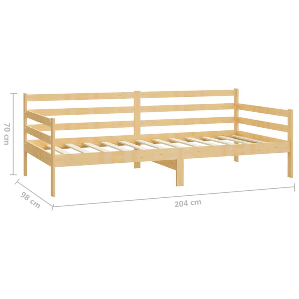 vidaXL Καναπές Κρεβάτι από Μασίφ Ξύλο Πεύκου 90 x 200 εκ.