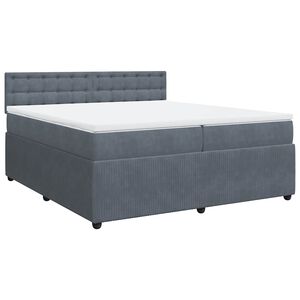 vidaXL &Kappa;&rho;&epsilon;&beta;ά&tau;&iota; Boxspring &mu;&epsilon; &Sigma;&tau;&rho;ώ&mu;&alpha; &Sigma;&kappa;&omicron;ύ&rho;&omicron; &Gamma;&kappa;&rho;&iota; 200x200 &epsilon;&kappa;. &Beta;&epsilon;&lambda;&omicron;ύ&delta;&iota;&nu;&omicron;
