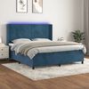 vidaXL &Kappa;&rho;&epsilon;&beta;ά&tau;&iota; Boxspring &mu;&epsilon; &Sigma;&tau;&rho;ώ&mu;&alpha; & LED &Sigma;&kappa;. &Mu;&pi;&lambda;&epsilon; 180x200&epsilon;&kappa;. &Beta;&epsilon;&lambda;&omicron;ύ&delta;&iota;&nu;&omicron;