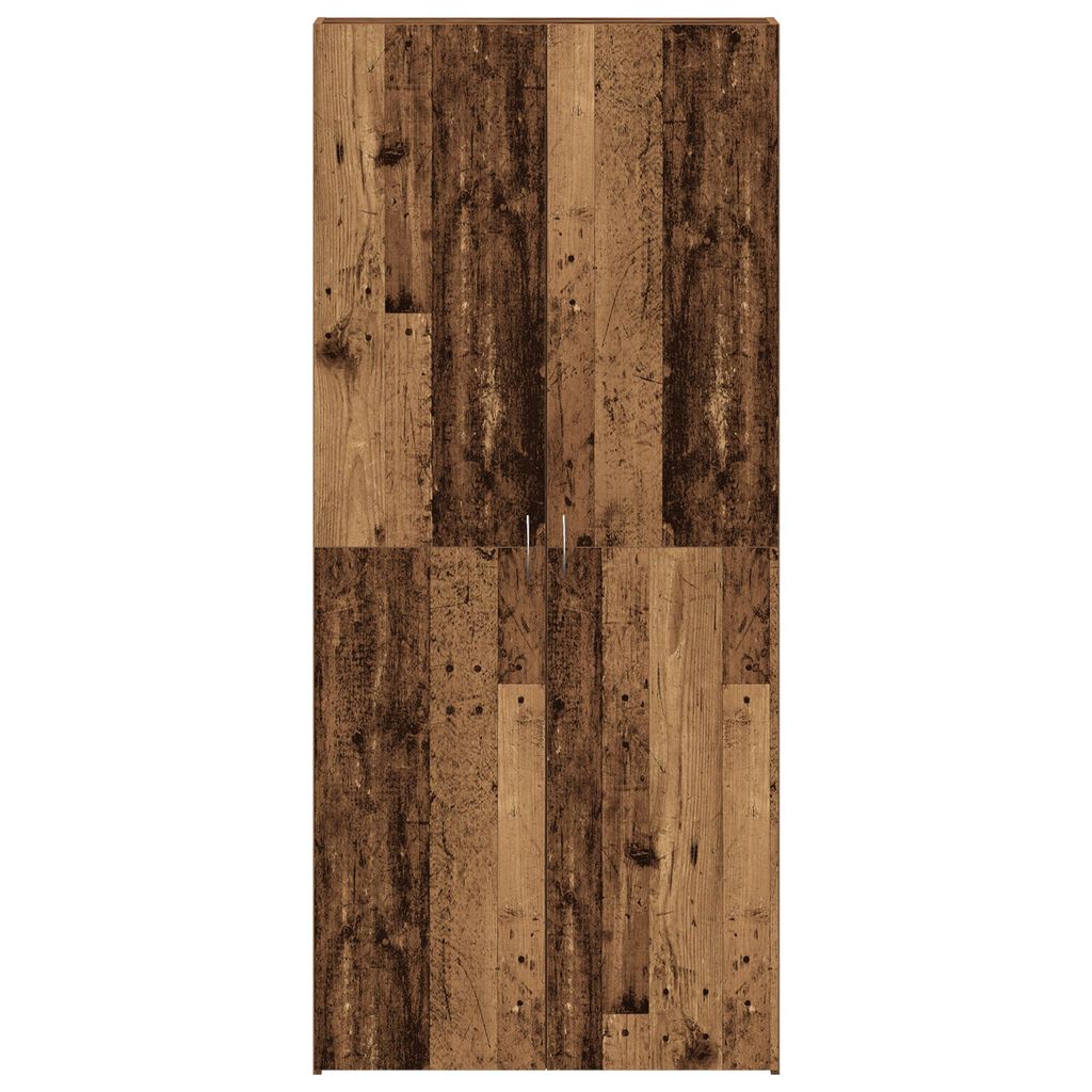 vidaXL Ντουλάπα Παπουτσιών Καφέ 80 x 35.5 x 180 εκ Επεξεργασμένο ξύλο