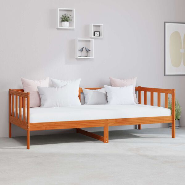 vidaXL &Kappa;&rho;&epsilon;&beta;ά&tau;&iota; &eta;&mu;έ&rho;&alpha;&sigmaf; &mu;&epsilon; &sigma;&tau;&rho;ώ&mu;&alpha; &Kappa;&epsilon;&rho;&omega;&tau;ό &Kappa;&alpha;&phi;έ &kappa;&alpha;&iota; &Lambda;&epsilon;&upsilon;&kappa;ό 90 x 200 cm