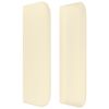 vidaXL Κρεβάτι Boxspring με Στρώμα Κρεμ 100x200εκ. από Συνθετικό Δέρμα