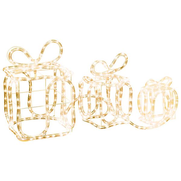 vidaXL Κουτιά Δώρων Φωτιζόμενα Εσωτερικού/Εξωτερικού Χώρου με 180 LED