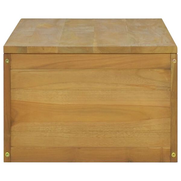 vidaXL Έπιπλο Μπάνιου Επιτοίχιο 110x45x30 εκ. από Μασίφ Ξύλο Teak