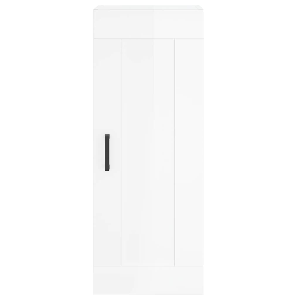vidaXL Ντουλάπι Τοίχου Γυαλιστερό Λευκό 34,5 x 34 x 90 εκ. Επεξ. Ξύλο