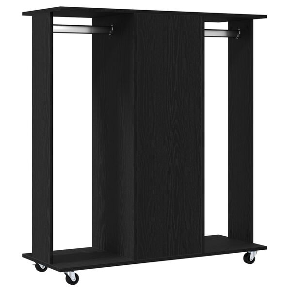 vidaXL Ντουλάπα Μαύρη δρυς 102 x 38 x 110 εκ. Επεξεργασμένο ξύλο