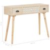 vidaXL Κονσόλα Τραπέζι με 3 Συρτάρια 100x30x73 εκ. Μασίφ Ξύλο Πεύκου