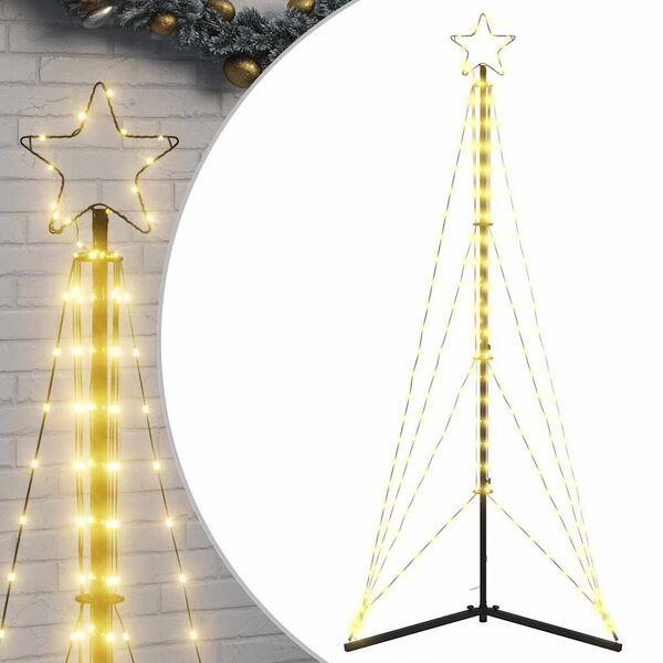 vidaXL Χριστουγεννιάτικο δέντρο LED 363 LED Θερμό Λευκό 182 εκ.