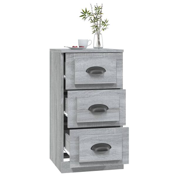 vidaXL Συρταριέρα Γκρι Sonoma 36 x 35,5 x 67,5 εκ. Επεξεργασμένο Ξύλο