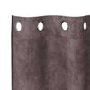 vidaXL Κουρτίνα με κουρτίνες 2 pcs Καφέ 140 x 140 cm Βελούδο