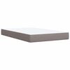 vidaXL Κρεβάτι Boxspring με Στρώμα Taupe 120x190 εκ. Υφασμάτινο