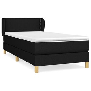 vidaXL &Kappa;&rho;&epsilon;&beta;ά&tau;&iota; Boxspring &mu;&epsilon; &Sigma;&tau;&rho;ώ&mu;&alpha; &Mu;&alpha;ύ&rho;&omicron; 100 x 200 &epsilon;&kappa;. &Upsilon;&phi;&alpha;&sigma;&mu;ά&tau;&iota;&nu;&omicron;