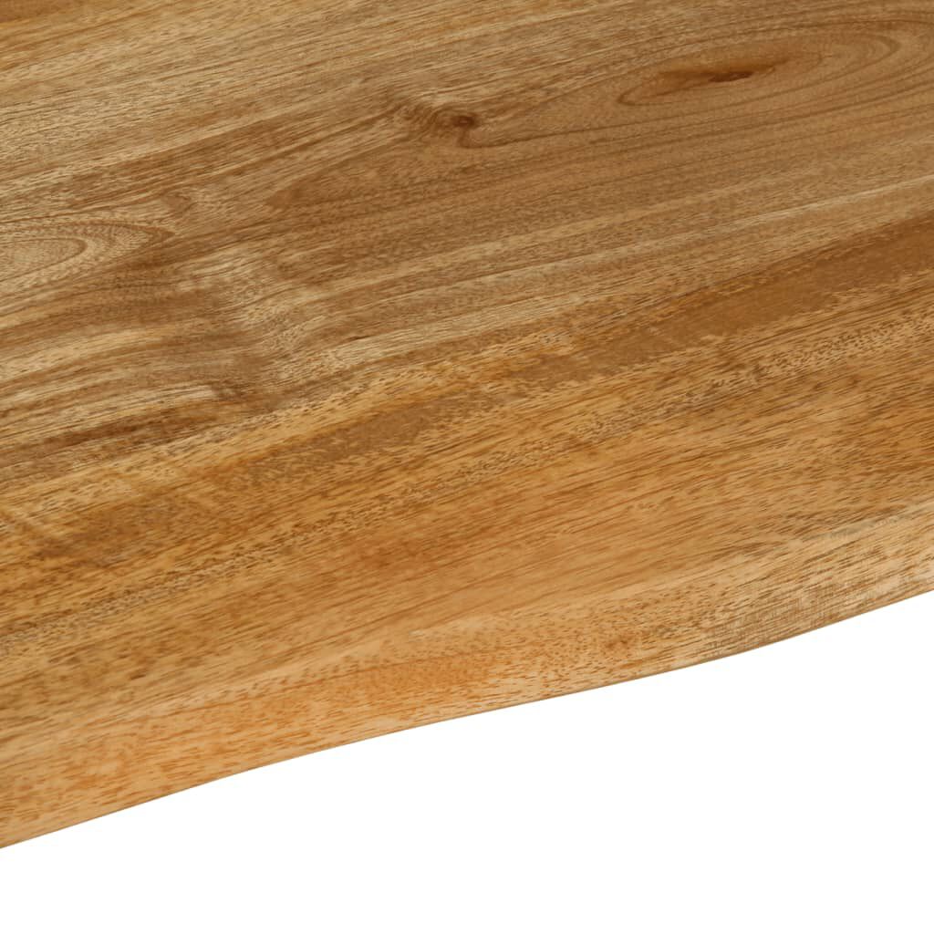 vidaXL Επιφάνεια Τραπεζιού 80x60x2,5 εκ. Live Edge Μασίφ Ξύλο Μάνγκο
