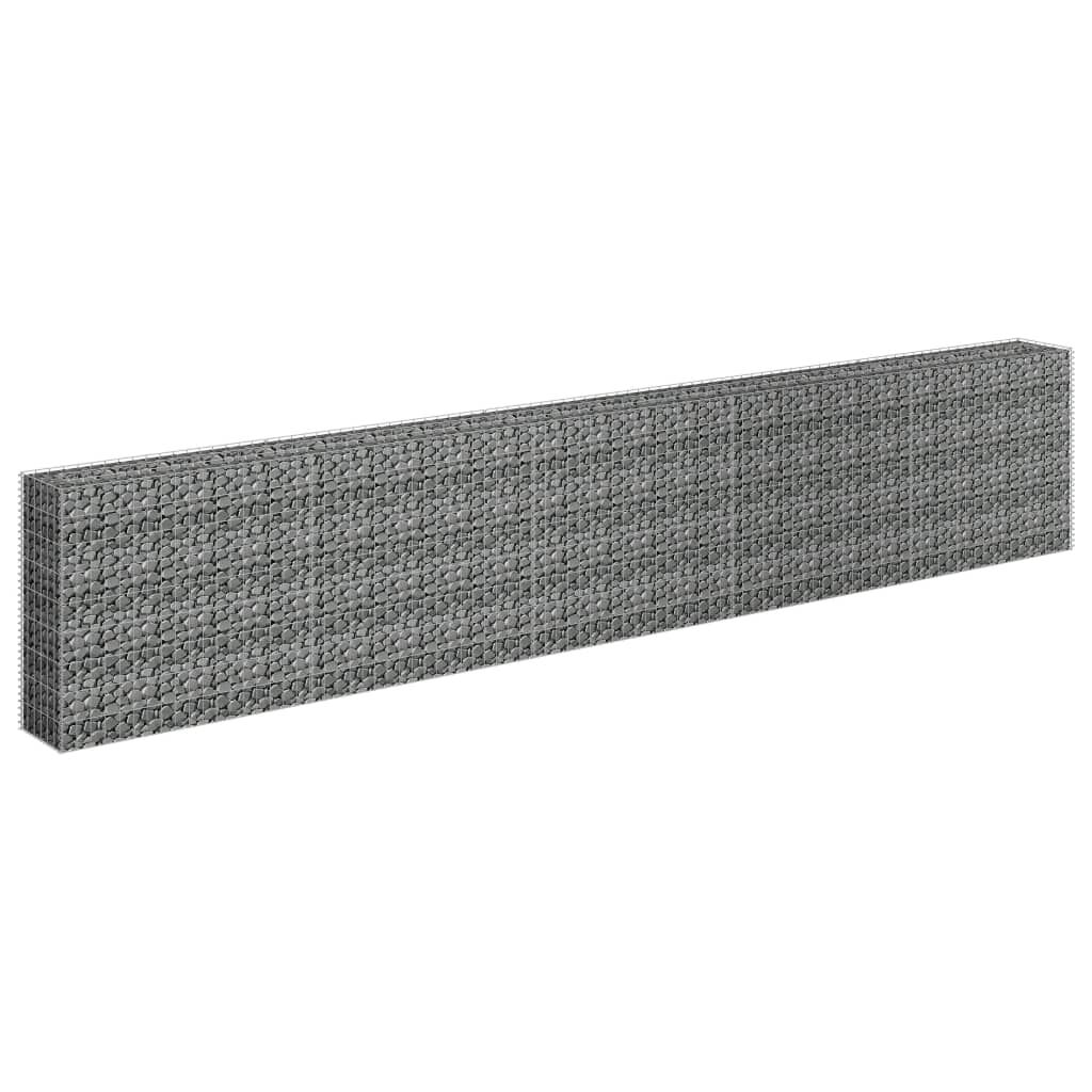 vidaXL Συρματοκιβώτιο-Γλάστρα Υπερυψωμένη 450x30x90 εκ. Γαλβ. Χάλυβας