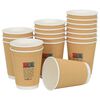 vidaXL Χάρτινα ποτήρια καφέ 500 τεμάχια 12oz 300ml καφέ