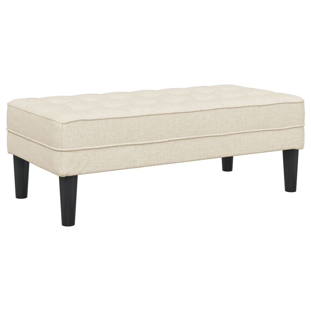 vidaXL Παγκάκι Λινό 113x57x39 εκ