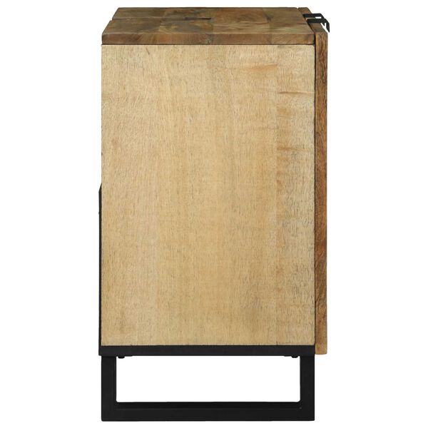 vidaXL Ντουλάπι Νεροχύτη 62 x 33 x 58 εκ. από Στερεό Ξύλο Μάνγκο και Τεχνητό Ξύλο