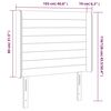 vidaXL Κεφαλάρι με Πτερύγια Κρεμ 103x16x118/128 εκ. Υφασμάτινο