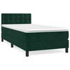 vidaXL &Kappa;&rho;&epsilon;&beta;ά&tau;&iota; Boxspring &mu;&epsilon; &Sigma;&tau;&rho;ώ&mu;&alpha; &Sigma;&kappa;&omicron;ύ&rho;&omicron; &Pi;&rho;ά&sigma;&iota;&nu;&omicron; 90x190 &epsilon;&kappa;. &Beta;&epsilon;&lambda;&omicron;ύ&delta;&iota;&nu;&omicron;