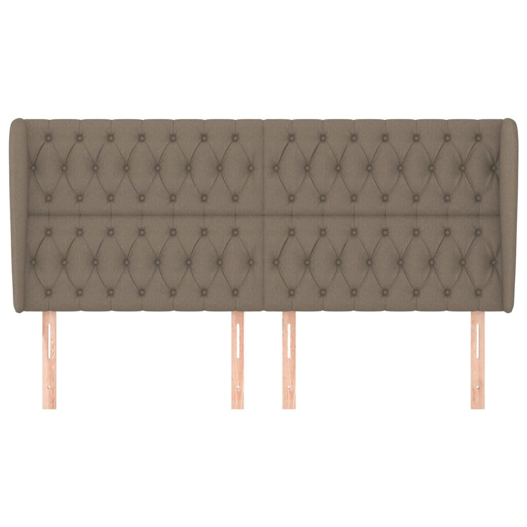 vidaXL Κεφαλάρι με Πτερύγια Taupe 183x23x118/128 εκ. Υφασμάτινο