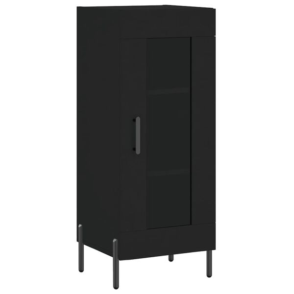 vidaXL Ντουλάπι Μαύρο 34,5 x 34 x 90 εκ. από Επεξεργασμένο Ξύλο