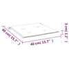 vidaXL Μαξιλάρια Καρέκλας 2τεμ Κόκκινο Καρό 40x40x3εκ. Ύφασμα Oxford