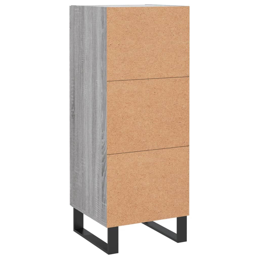 vidaXL Ντουλάπι Γκρι Sonoma 34,5x34x90 εκ. από Επεξεργασμένο Ξύλο