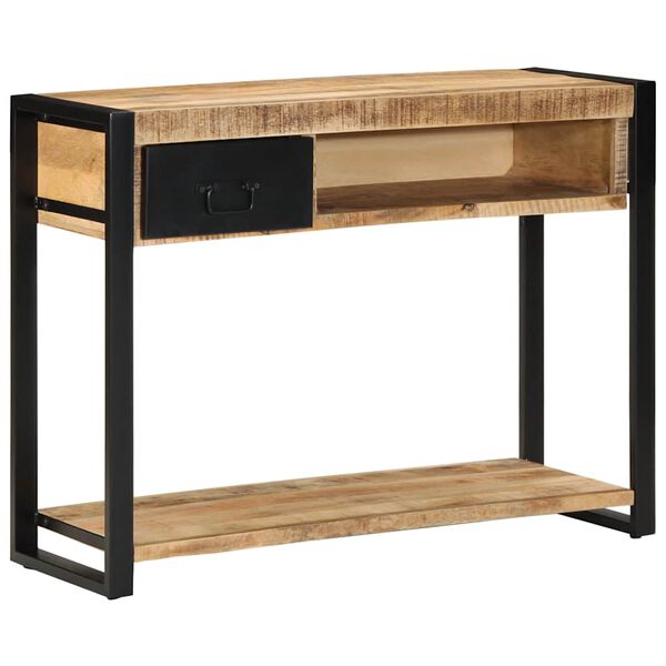 vidaXL Τραπέζι κονσόλας 100x35x75 cm Στερεό ακατέργαστο ξύλο Mango