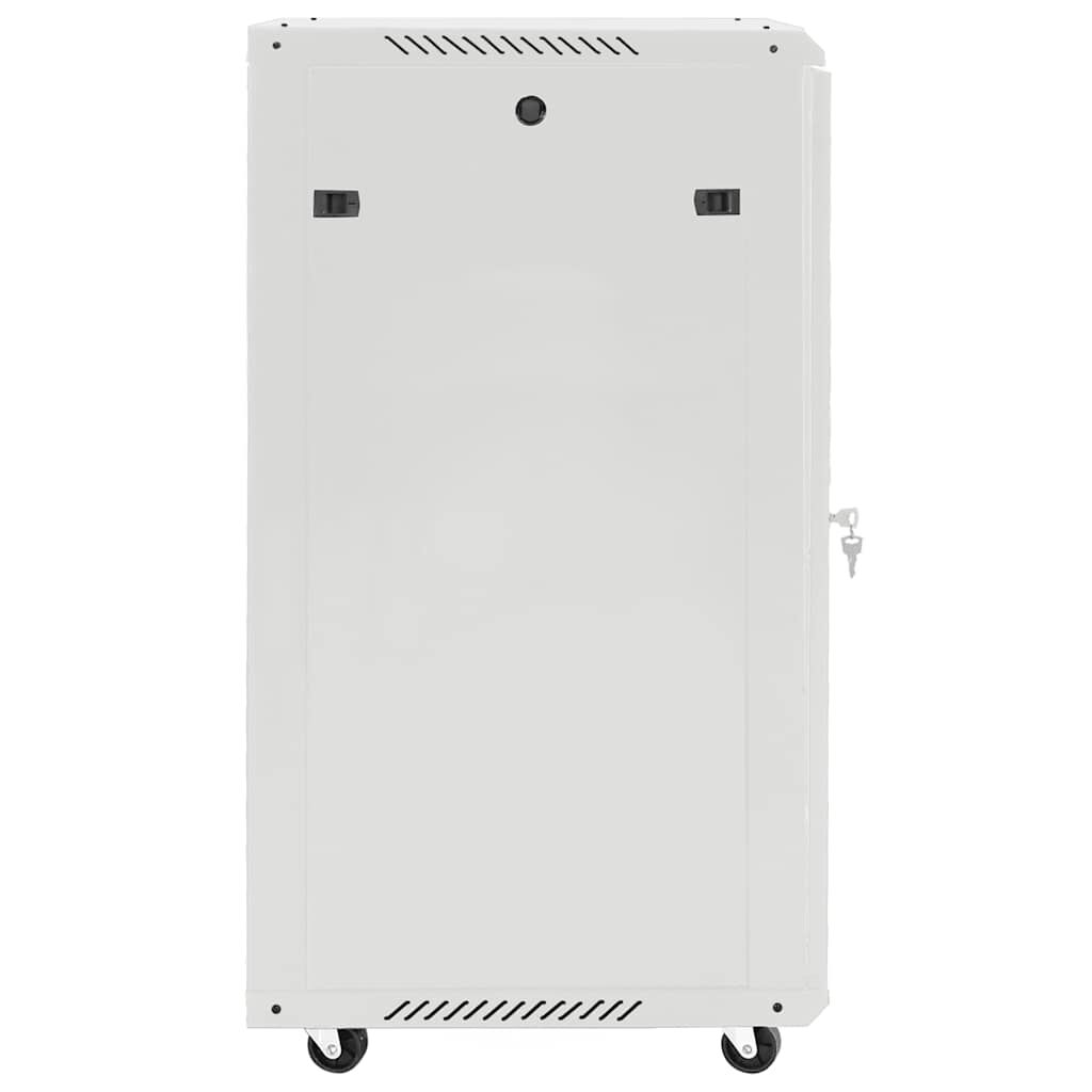 vidaXL Καμπίνα Δικτύου με Περιστ. Πόδια 15U 19" IP20 60x45x86 εκ.