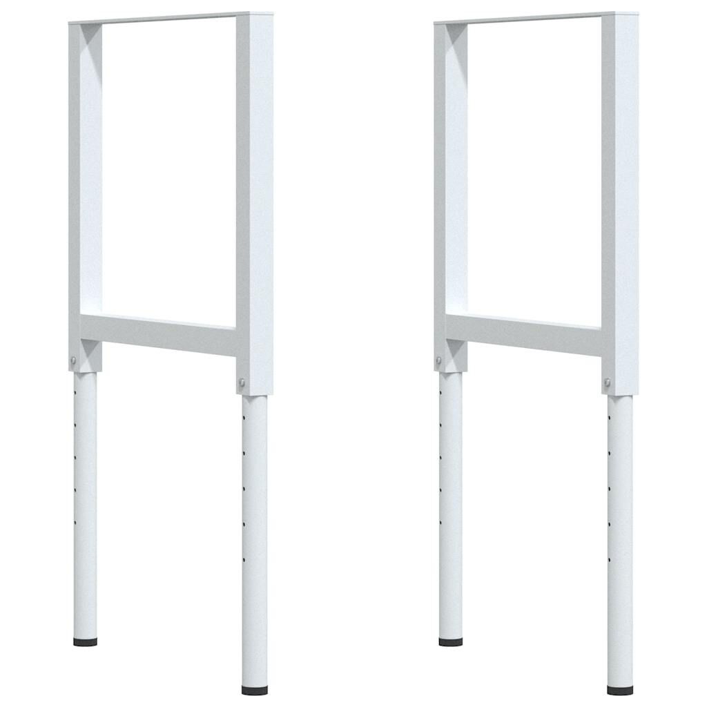 vidaXL πάγκος εργασίας σκούρο καφέ 100x60x(71,5-98) cm μασίφ ξύλο δρυς