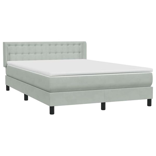 vidaXL &Kappa;&rho;&epsilon;&beta;ά&tau;&iota; Boxspring &mu;&epsilon; &Sigma;&tau;&rho;ώ&mu;&alpha; &Alpha;&nu;&omicron;&iota;&chi;&tau;ό &Gamma;&kappa;&rho;&iota; 140x210 &epsilon;&kappa;. &Beta;&epsilon;&lambda;&omicron;ύ&delta;&iota;&nu;&omicron;