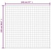 vidaXL Κουβέρτα Βαρύτητας Μπλε 220 x 240 εκ. 11 κ. Υφασμάτινη