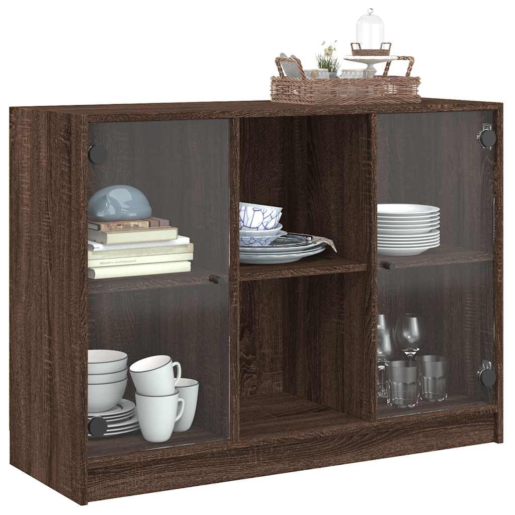 vidaXL Μπουφές Καφέ Δρυς 102x37x75,5 εκ. Επεξεργασμένο Ξύλο