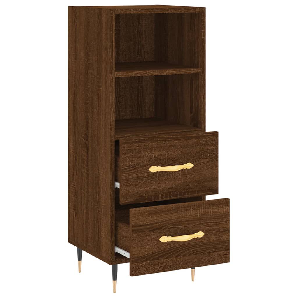 vidaXL Ντουλάπι Καφέ Δρυς 34,5 x 34 x 90 εκ. Επεξεργασμένο Ξύλο