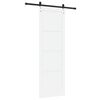 vidaXL Συρόμενη Πόρτα Λευκό και μαύρο 78 x 232 cm