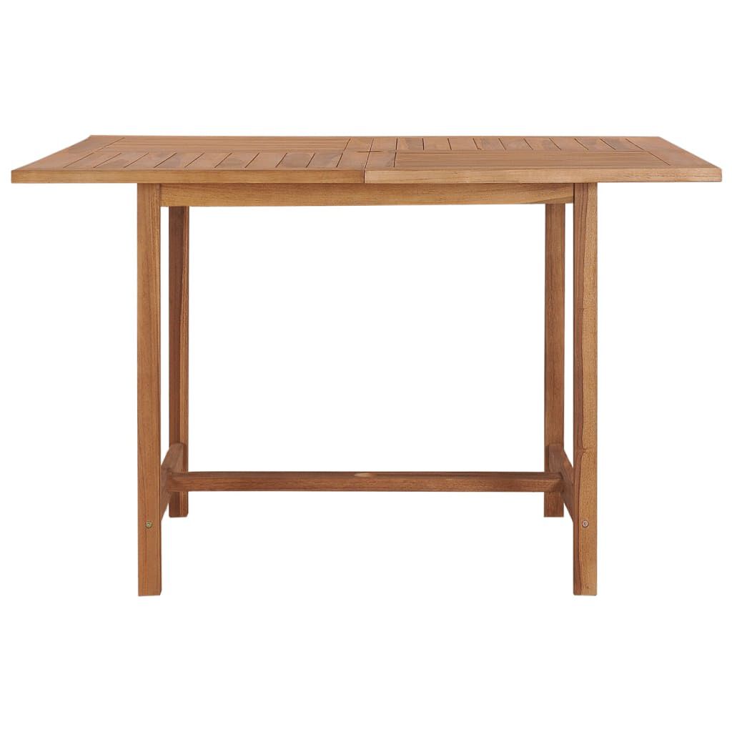 vidaXL Τραπεζαρία Κήπου 110 x 110 x 75 εκ. από Μασίφ Ξύλο Teak